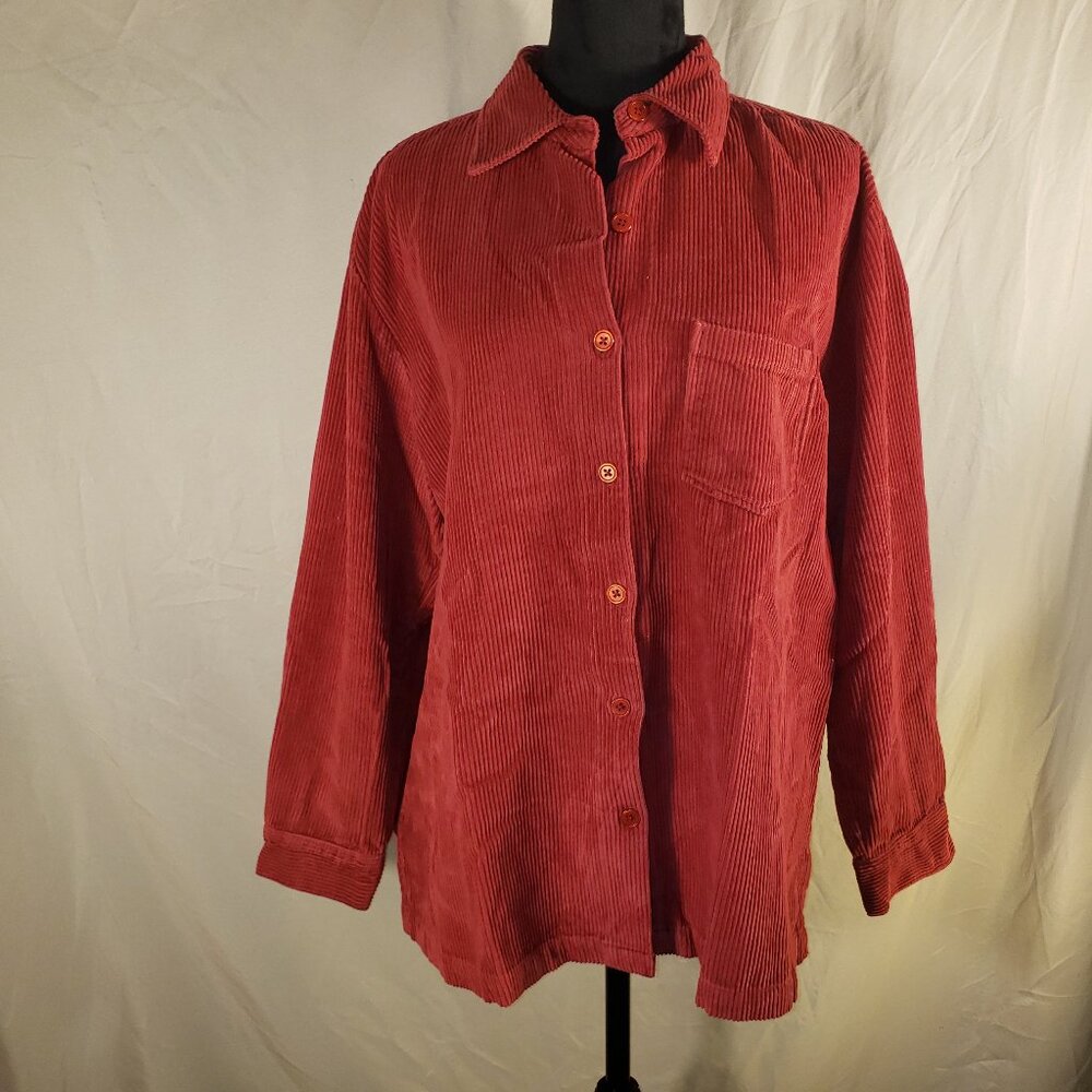 National Red Corduroy Shirt, Size L